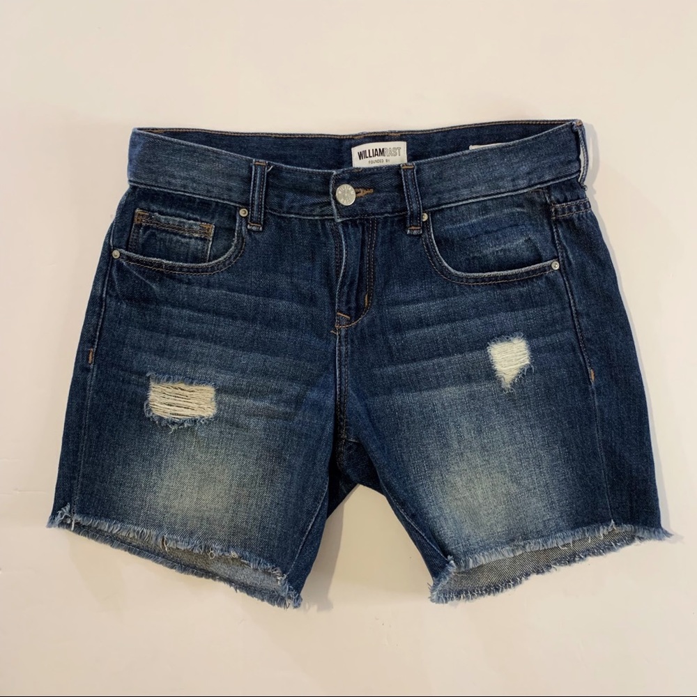 William Rast Distressed Denim Shorts